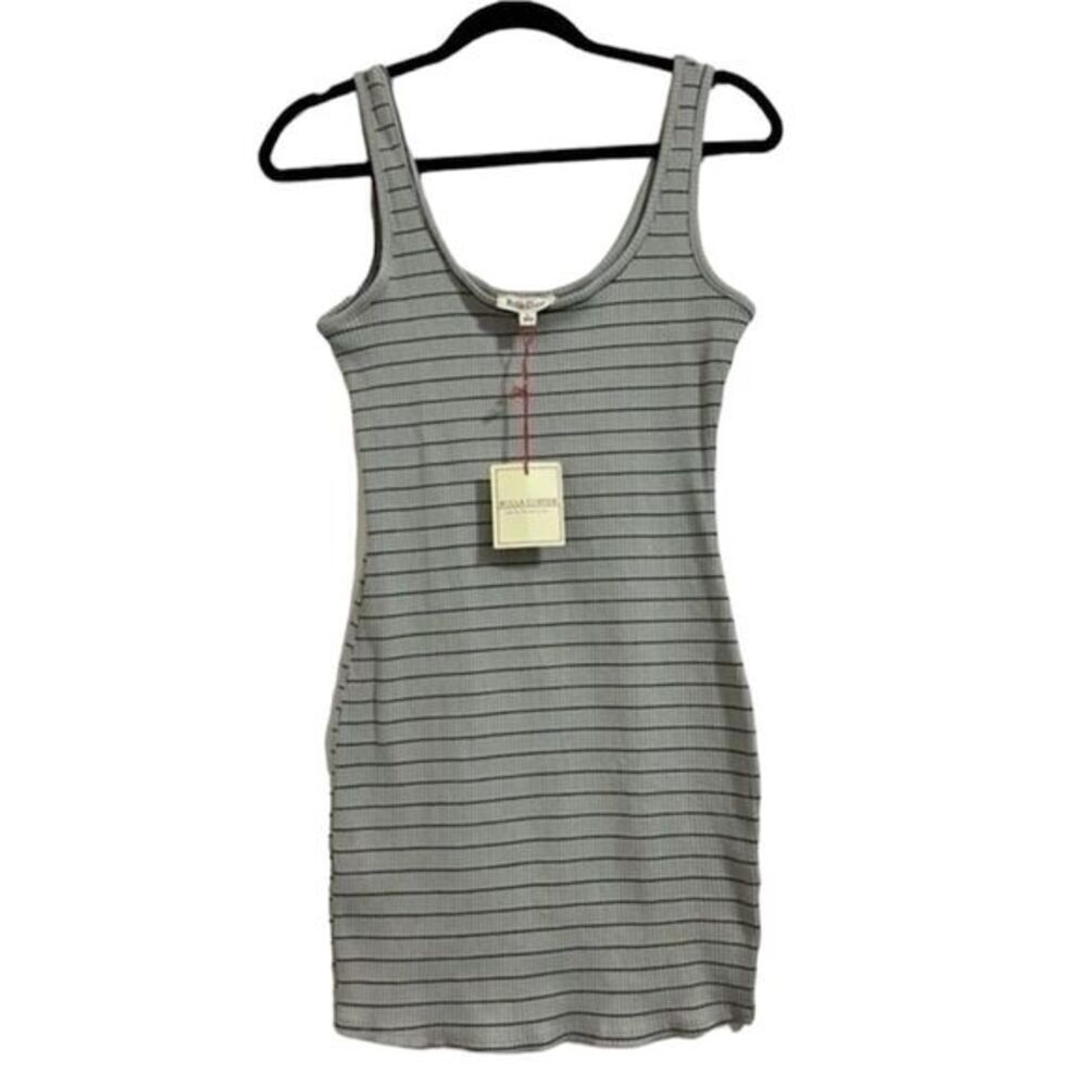 nwt rolla coster mint green striped sleeveless Cotton Blend mini dress large
